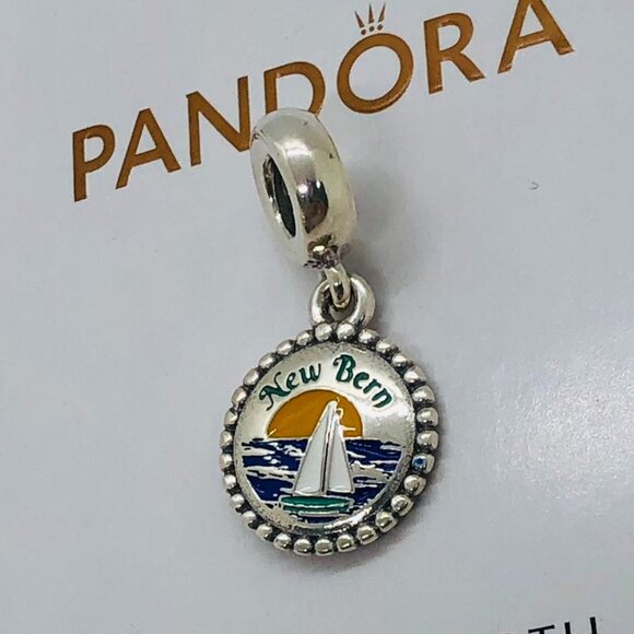 ✨🔥 Pandora New Bern charm NB Custom Charm- Sailboat - Picture 4 of 4